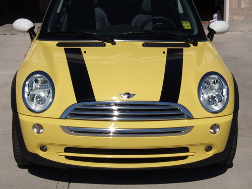 Mini cooper bonnet stripes - bonnet,