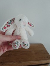Jellycat Tiny Baby Small Blossom Cream White Floral Bunny
