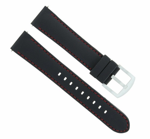 20mm black rubber replacement - black,