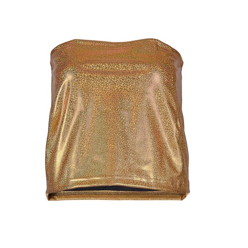 Strapless metalic boob tube - boob,