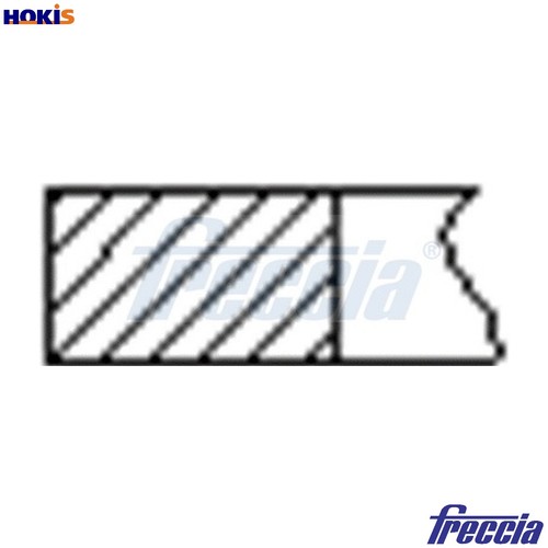 Piston ring kit - 4x, fr10-074800