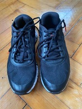 Reebok Black Trainers with Flouro Orange Details - Size 4.5 - Ortholite in-soles