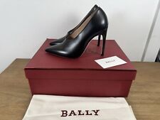 Bally Ninfa Ladies Black Calf Plain Leather Pumps Heels Shoes 35 UK 2