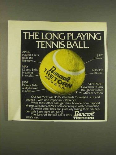 1976 bancroft tretorn tennis - bancroft,