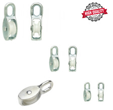 Strong Galvanised Metal Lifting Single Pulley Sheave Line/Rope/Cable/Cord Holder