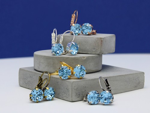 Aquamarine leverback - aquamarine,