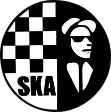2 tone ska decal sticker scooter LI TV SX GP PK PX  mod northern soul trojan