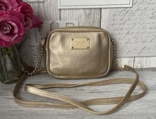 Lovely Michael Kors small Gold Leather cross body Bag , Shoulder Bag