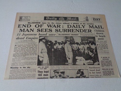 Ww2 wartime newspaper daily - newspaper,