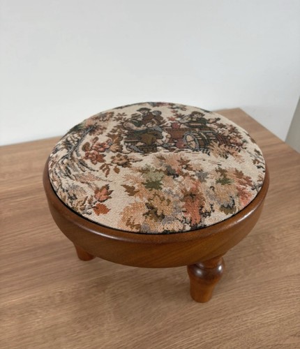 Small vintage footstool - small,