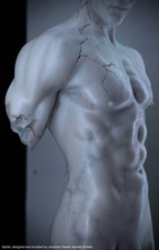 Erotic male  art statue Torso