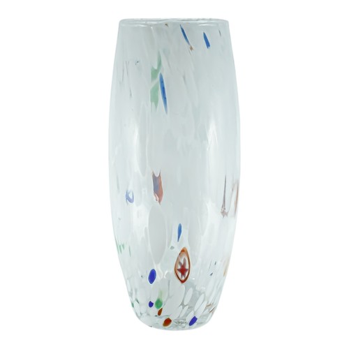 Large murano glass vase white - large,