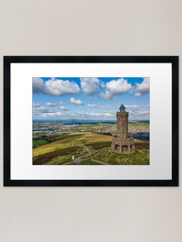 Aerial view darwen - aerial, tower
