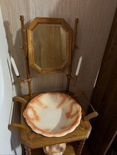 Antique Wash Basin with Wood