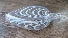 Victorian Nailsea glass flask