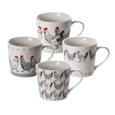 Mugs Set of 4 Coffee Tea Cups
