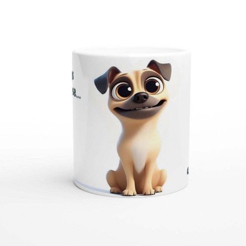 Jug funny dog gift - funny, ceramic
