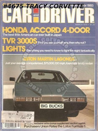 March 1979 car and driver - car,