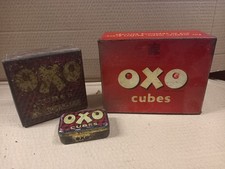 Vintage Set Of 3 Oxo Tins