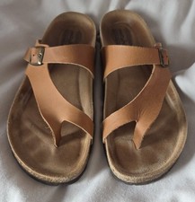 Moshulu Wilma Leather Sandals Light Brown Size 42 / 8