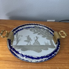 Italian Murano Venetian Etched