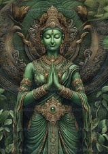 Green Tara Tibetan Goddess Art