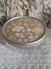Vintage Cut Glass Powder Bowl