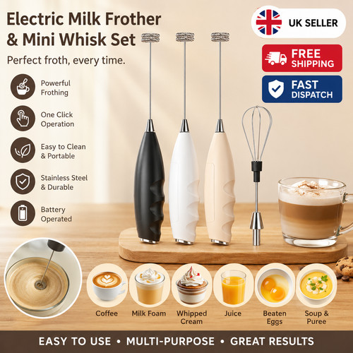 Electric milk frother handheld - electric,