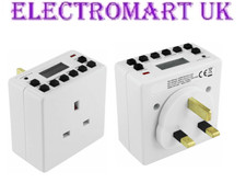 PLUG IN DIGITAL LCD TIME TIMER SWITCH 24 HOUR 7 DAY MAINS 13A