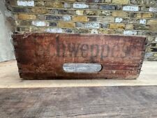 Schweppes wooden mixer crate vintage tonic