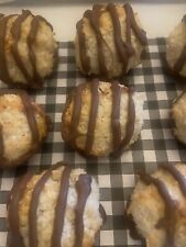 Homemade Chocolate & Coconut Macaroons X 9 Supplied
