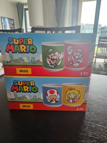 Super mario everyday mugs set - mugs,