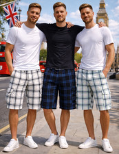 Mens Check Elasticated 680