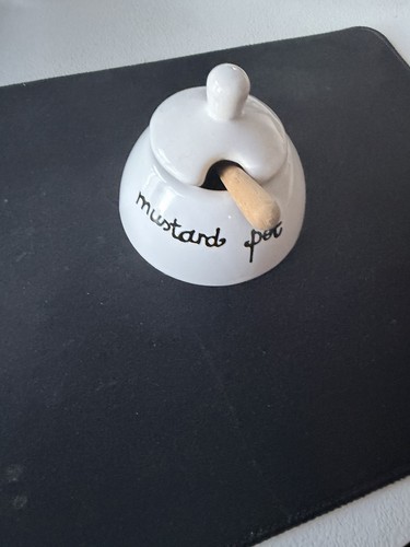 Vintage mcm mustard pot - mcm,