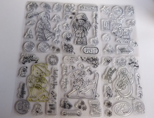 Christmas clear cling - 6,