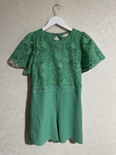 Lipsy Girls Green Lace Detail