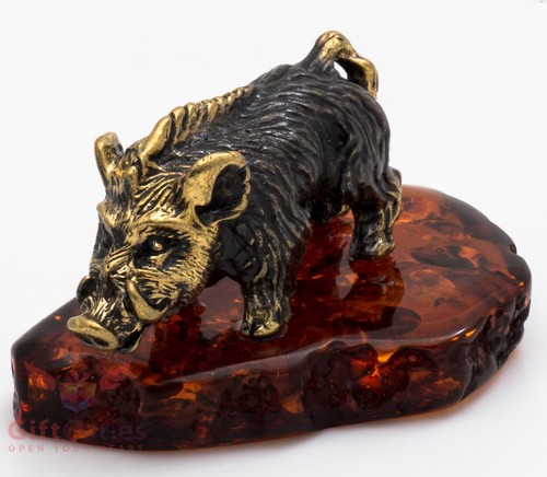Solid brass amber - brass,