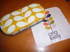 Orla Kiely Brand Yellow Hard Glasses case & cloth - lovely & Stylish condition