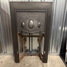 Edwardian Restored Original Cast Iron Antique Fireplace / Fire Surround / Insert