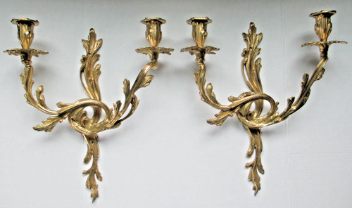 Pair vintage brass - vintage, candelabra