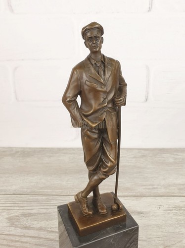 Golfer bronze statue - bronze, sculpture