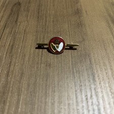 Vintage gilt blood donor bar Brooch Badge Nice COLLECTABLE Pin