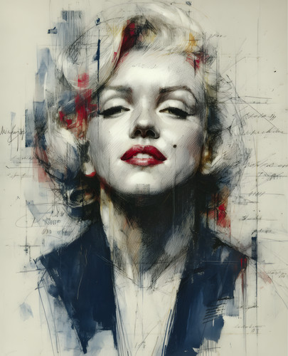 Marilyn monroe abstract - marilyn,