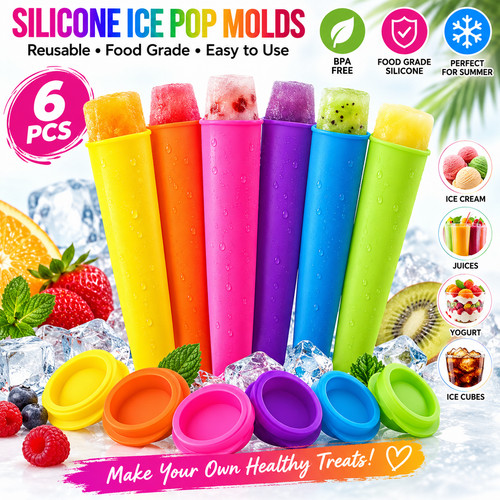 6pcs silicone pop ice - silicone,