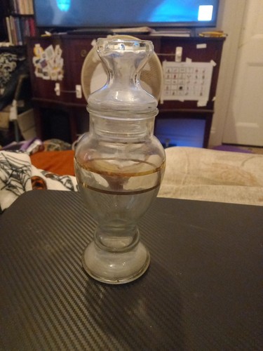 Vintage apothecary glass jar - vintage,