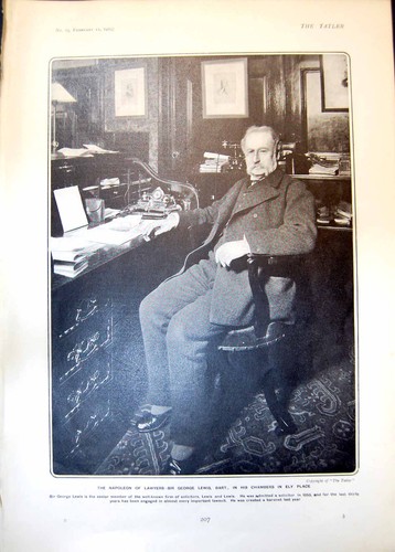 Old sir george lewis - sir, lawyer