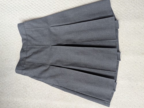 Girls grey school skirt - m&s,