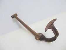 Large Antique Iron Coat Hook