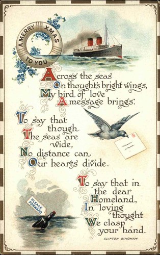 Christmas carrier pigeon - carrier, ships