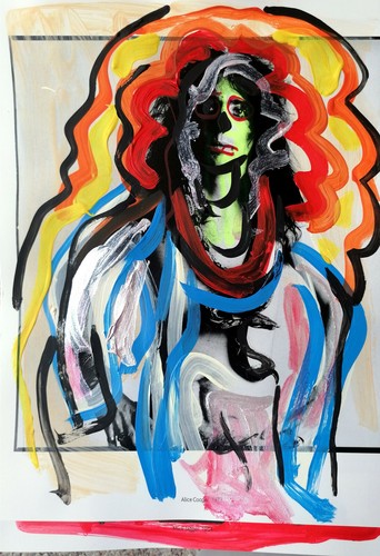 Alice pop art - art, on